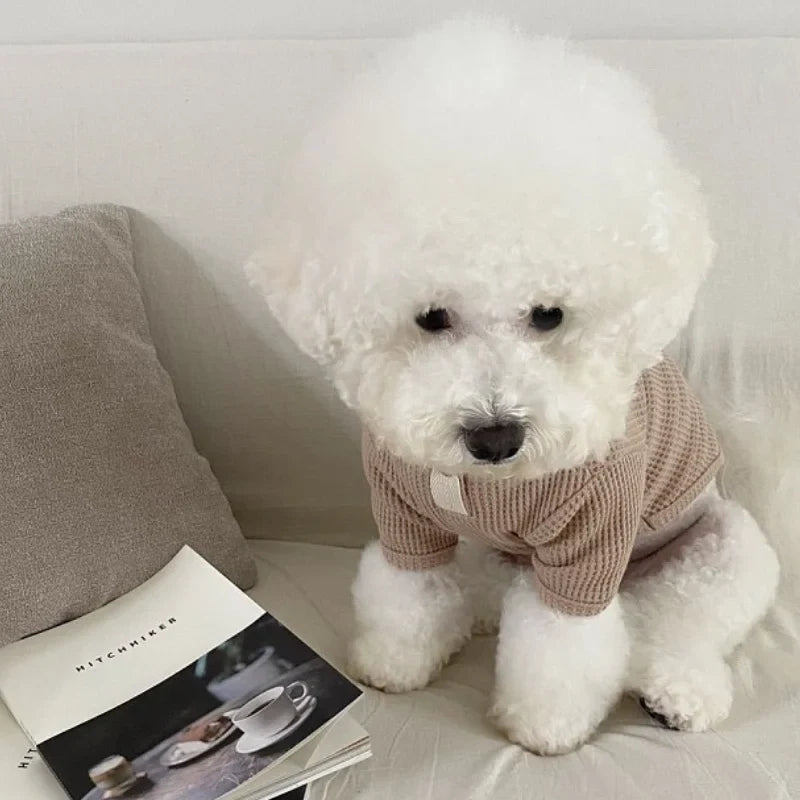 Autumn Winter Dog Shirt Soft Dog Clothes - ProPawPet.com