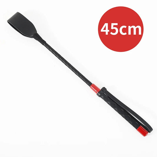 45cm Black PU Leather Short Straight - ProPawPet.com