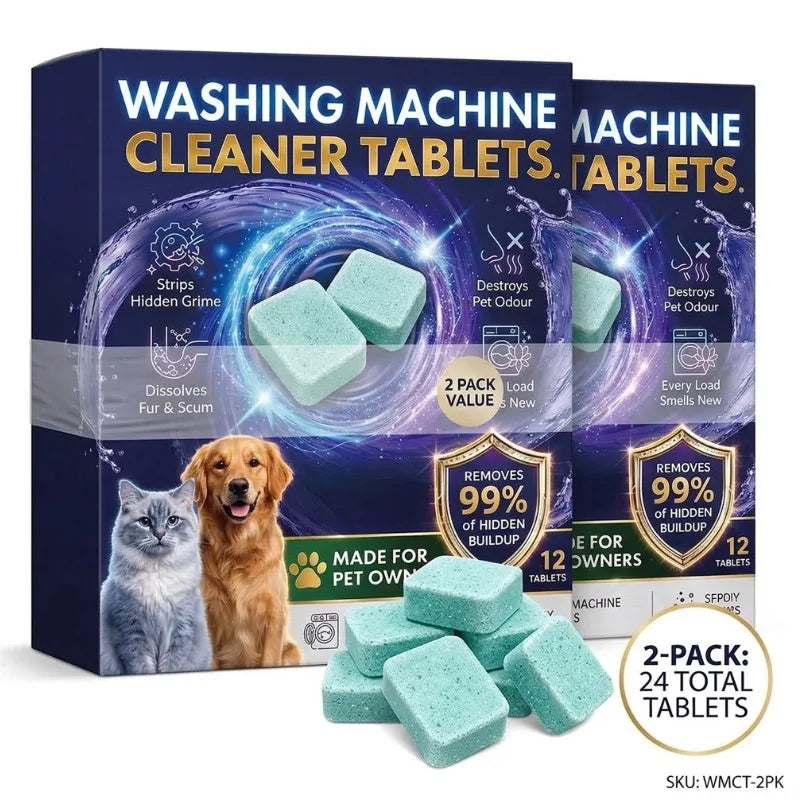 12 Washing Ma Cleaner Tablets for Pet Owners Removes Odour – Dog Supplies