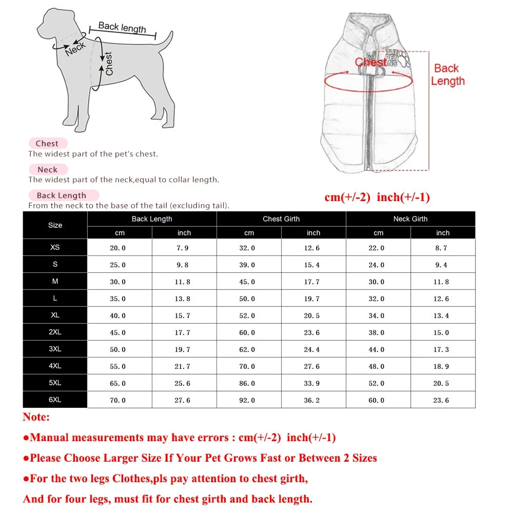 Warm Winter Pet Clothes Windproof Dog Jacket - ProPawPet.com