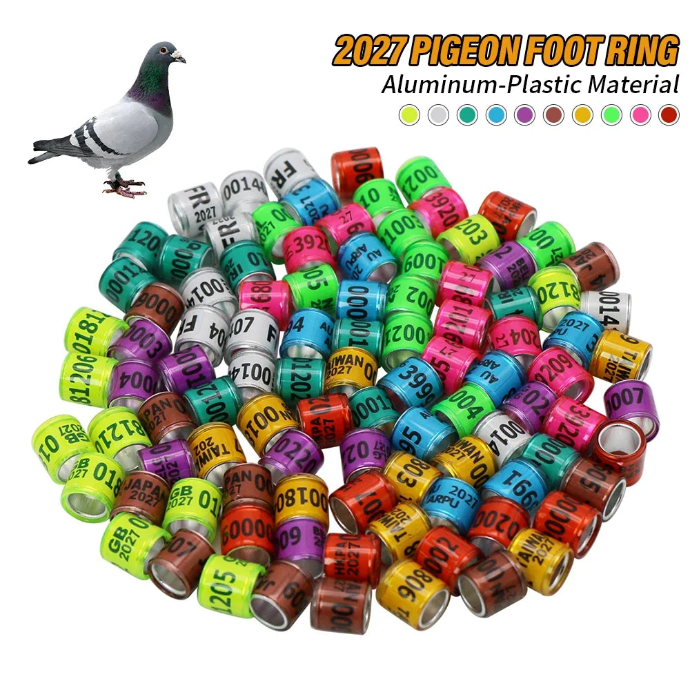100 Pcs 2026/27 Aluminum Plastic Pigeon Foot - ProPawPet.com