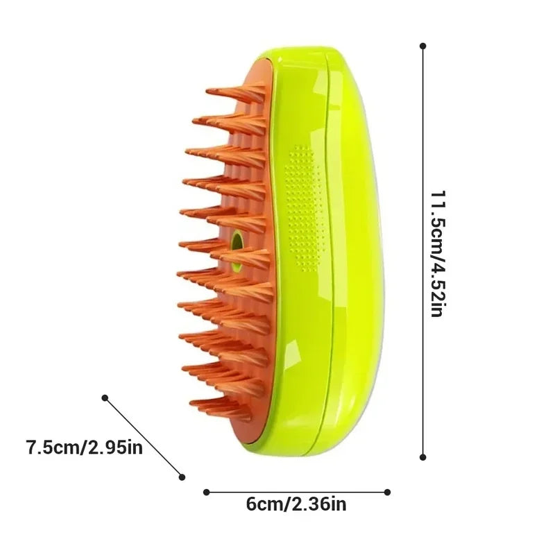 3 in 1 Pet Steam Brush Electric Sprayer Comb - ProPawPet.com