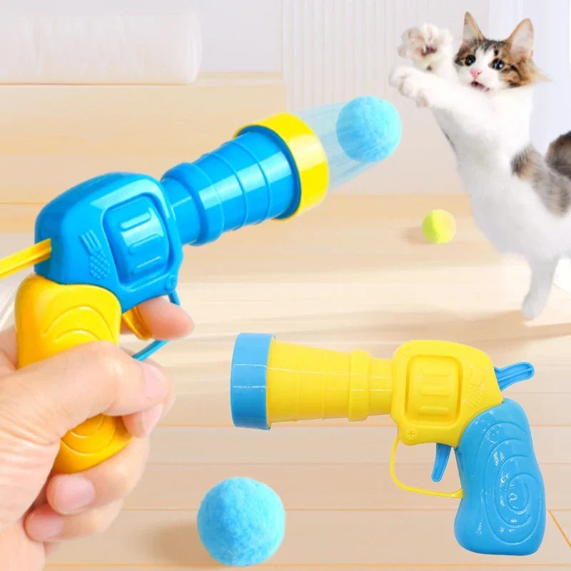 Cat Plush Ball Shooting Gun Kitten Creative - ProPawPet.com