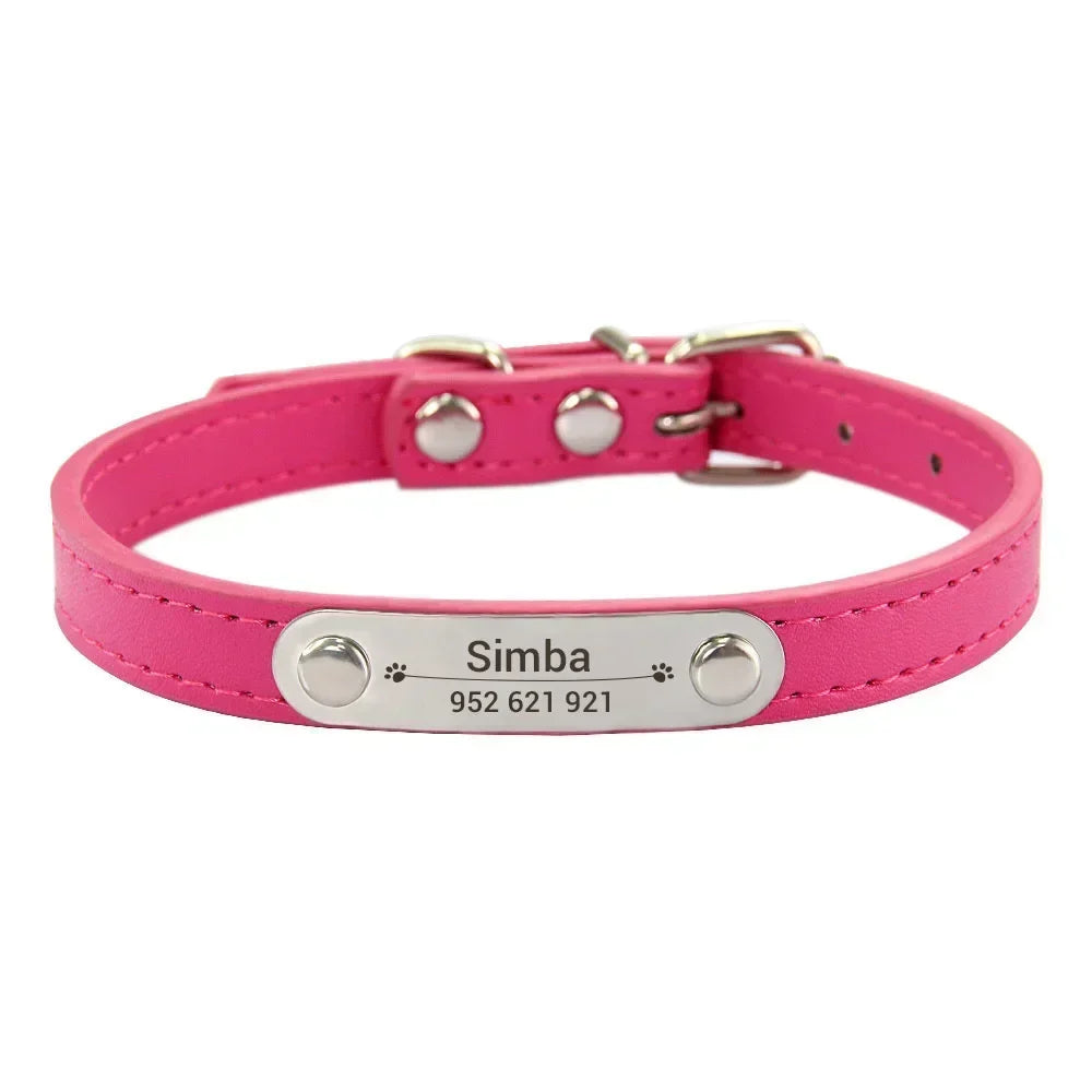 Personalized Dog Collar Name Carved ID - ProPawPet.com