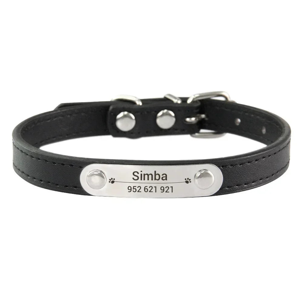 Personalized Dog Collar Name Carved ID - ProPawPet.com