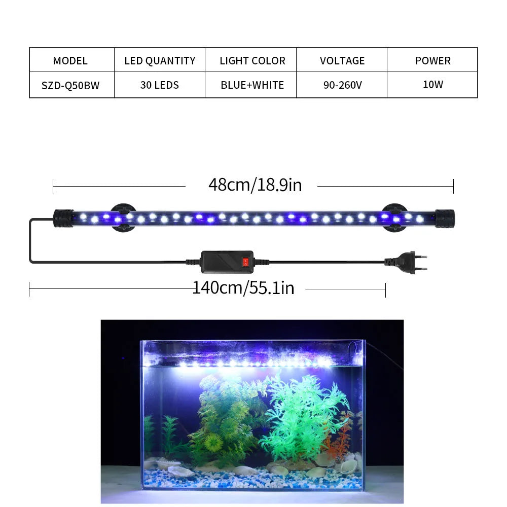 90-260V Aquarium Light LED Waterproof Fish - ProPawPet.com