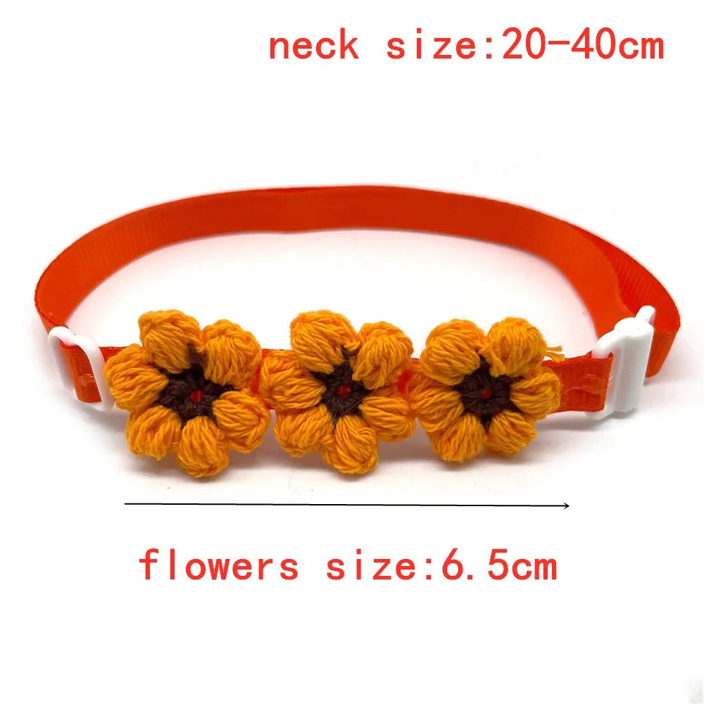50/100pcs Fall Dog Ties Flowers Style - ProPawPet.com
