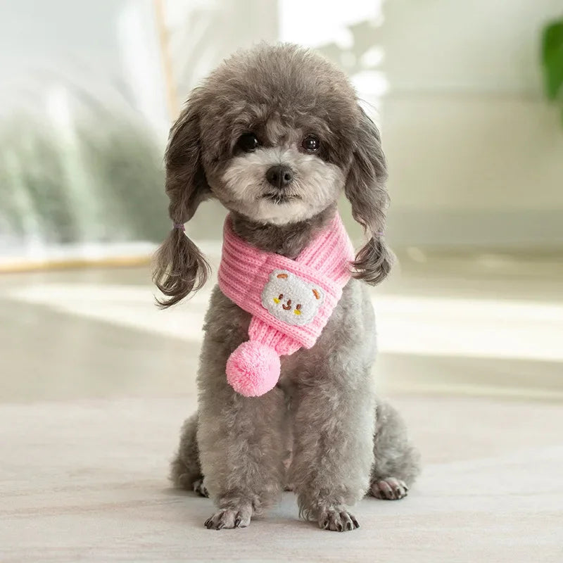 Pet Cat Winter Knitted Scarf Spring Festival - ProPawPet.com