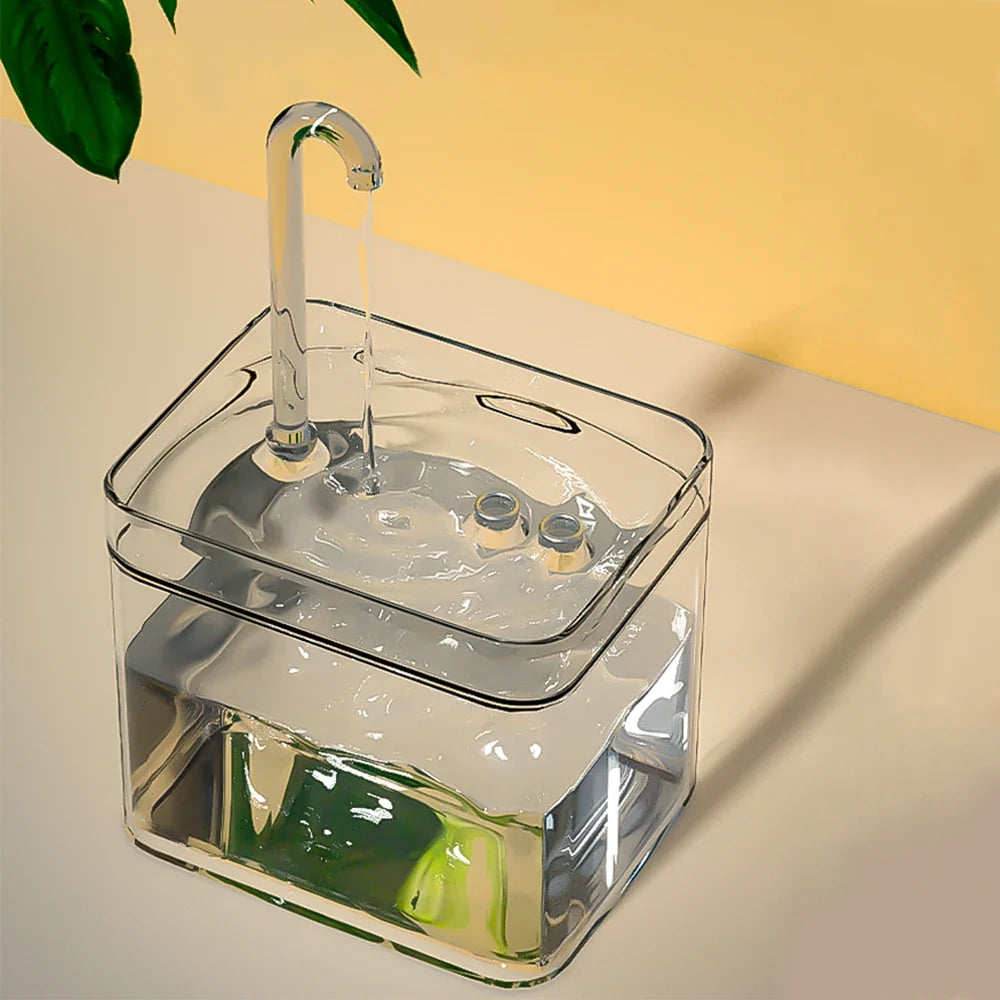 Cat Water Fountain Auto Filter Transparent - ProPawPet.com