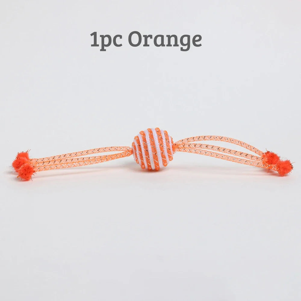Cat Toy Rope Ball Kitten Self Playing Claw Bite – Cat Supplies