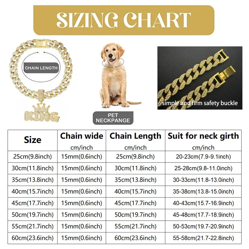 Cuban Dog Chain, Aluminum Alloy Pet Dog - ProPawPet.com