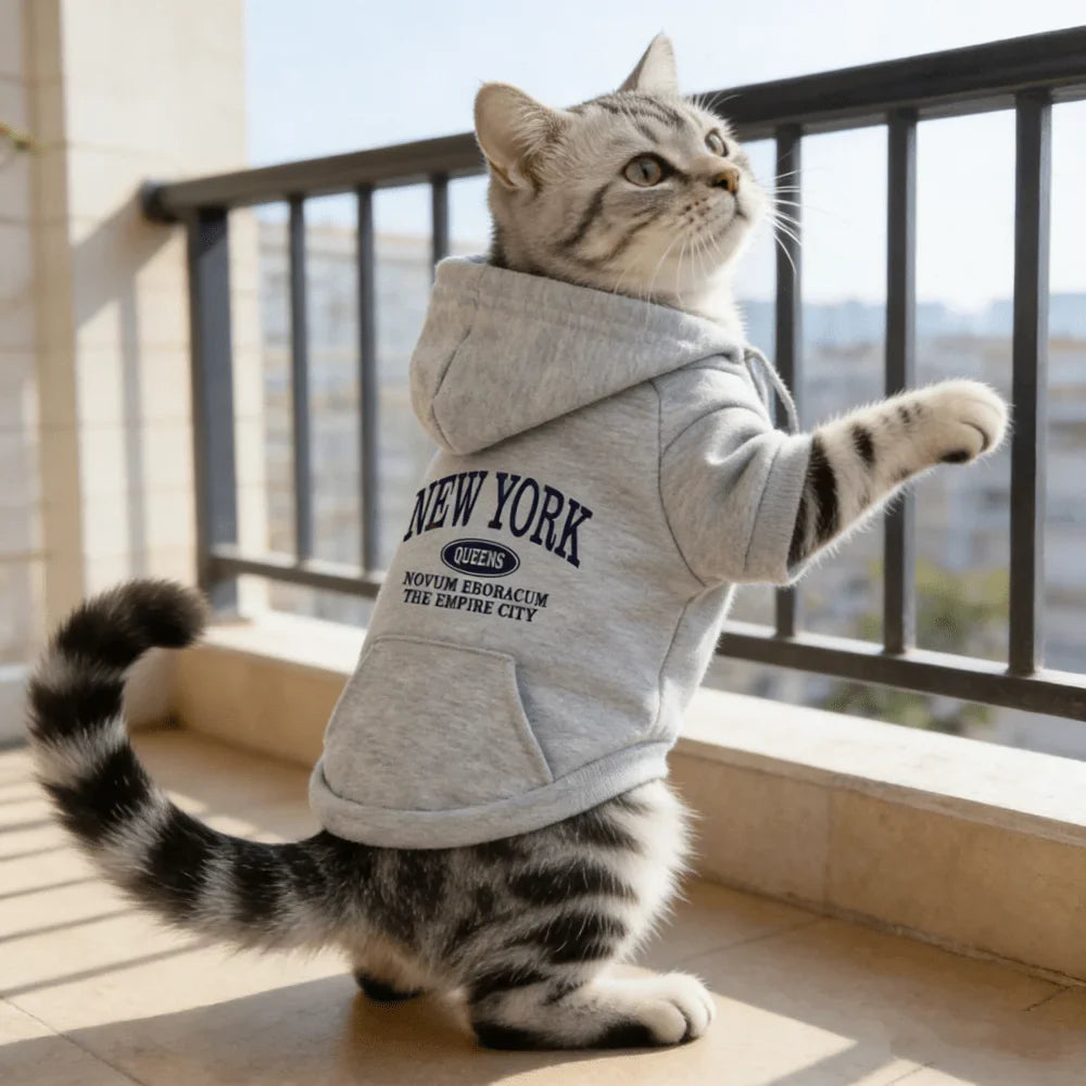 1pc Letter printed dog hoodie sweatshirt, - ProPawPet.com