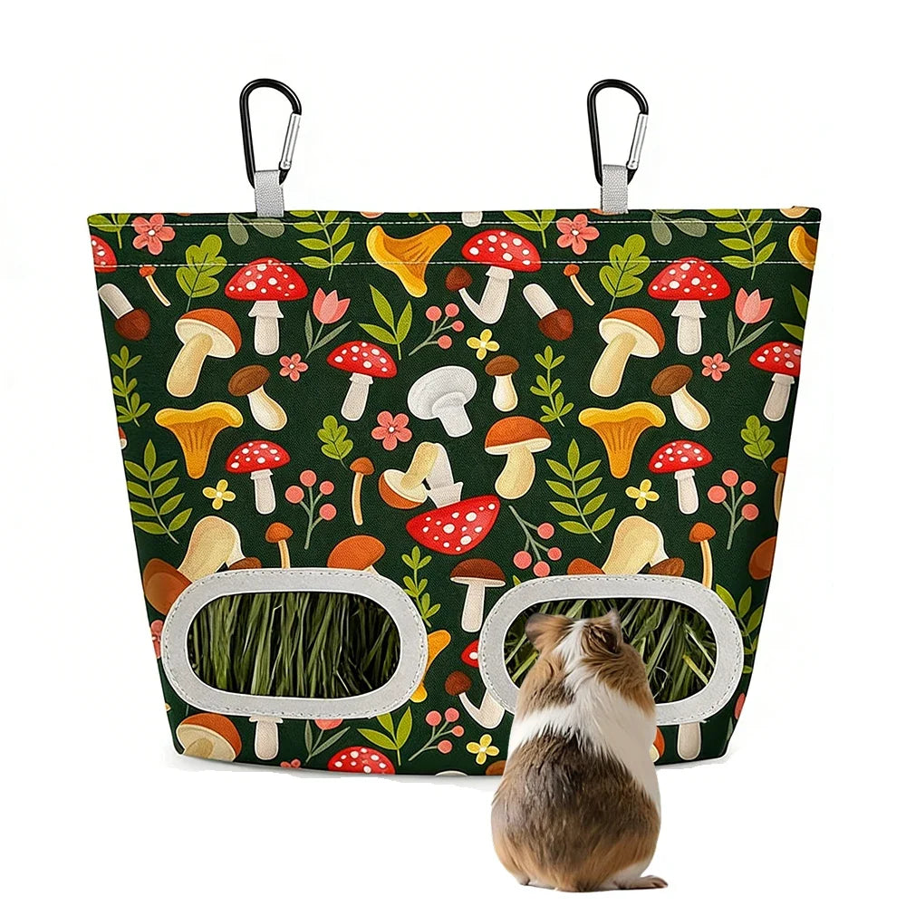 Rabbit Hay Feeder Bag Guinea Pig Hanging 29 2x23cm Feeding for Small Pets
