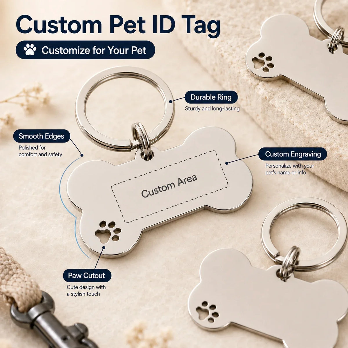Custom Name Dog Tags Double-sided - ProPawPet.com