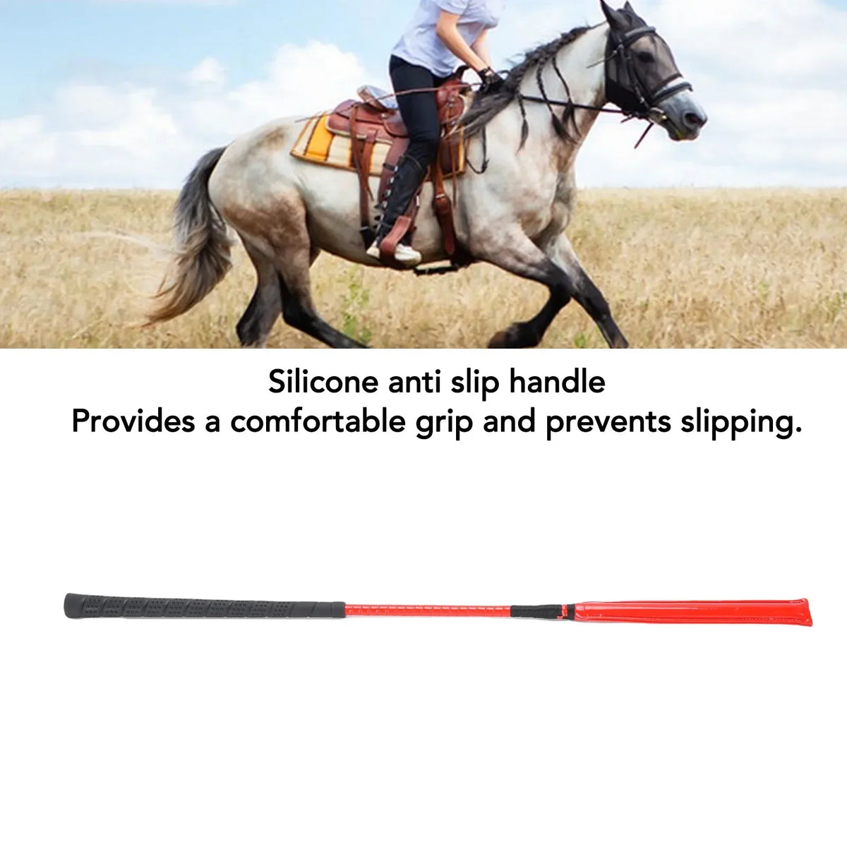 Anti Slip Silicone Handle Horse Crop Patent - ProPawPet.com