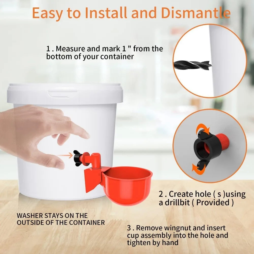 6-36pcs Automatic Chicken Waterer Bird - ProPawPet.com