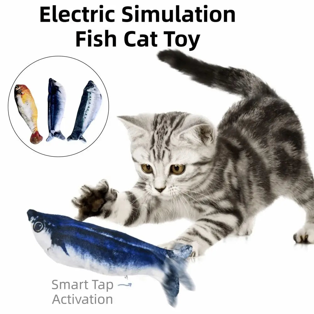 1/3Pcs Wagging Tail Electric Simulation Fish - ProPawPet.com