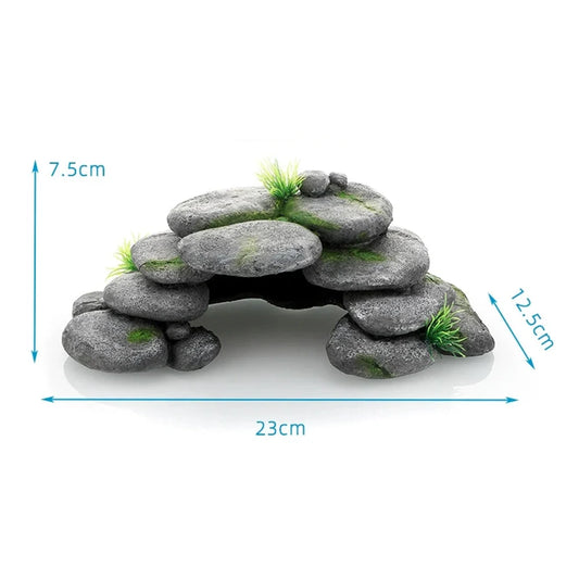 Resin Reptile Pet Rock Hide Cave Resin - ProPawPet.com