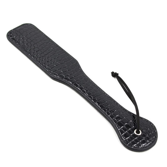 32cm Black Bright Leather Paddle Riding - ProPawPet.com