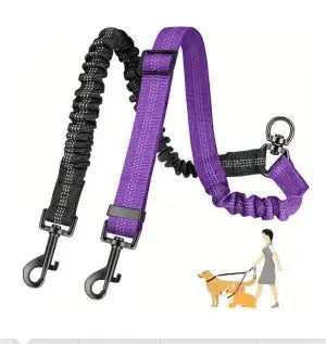 1.6ft Long Dual Dog Leash – Dog Supplies
