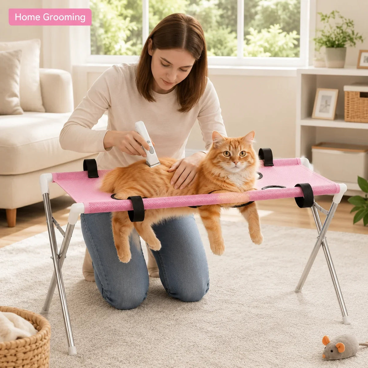 Portable Pet Beauty Hammock Stand Stainless - ProPawPet.com