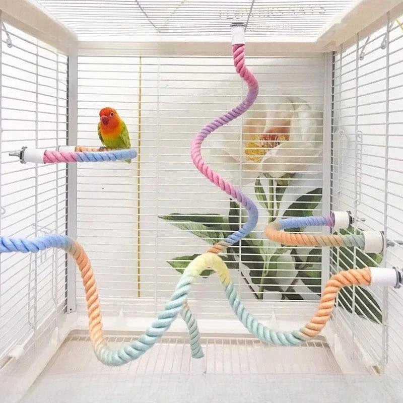 1PC Pet Bird Bite Toy Parrot Color Rope Toys - ProPawPet.com