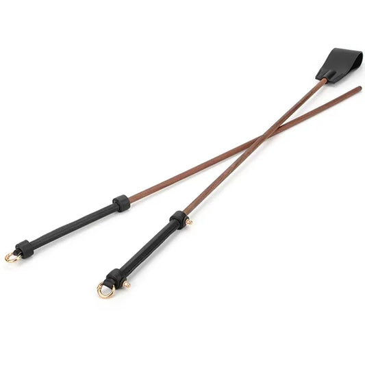 Genuine Leather & Walnut Wood Horse Whip - ProPawPet.com