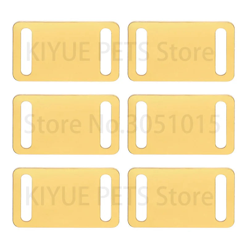20Pcs Personalized Pet Dog ID Tag Square - ProPawPet.com
