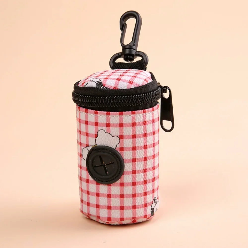 Portable Hangable Dog Poop Bag Dispenser Zipper Walking Accessory Waste
