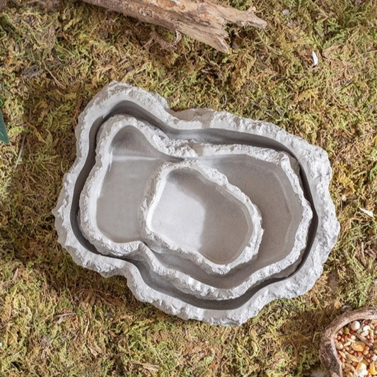Simulated Rock Reptile Food Bowl Anti-slip - ProPawPet.com