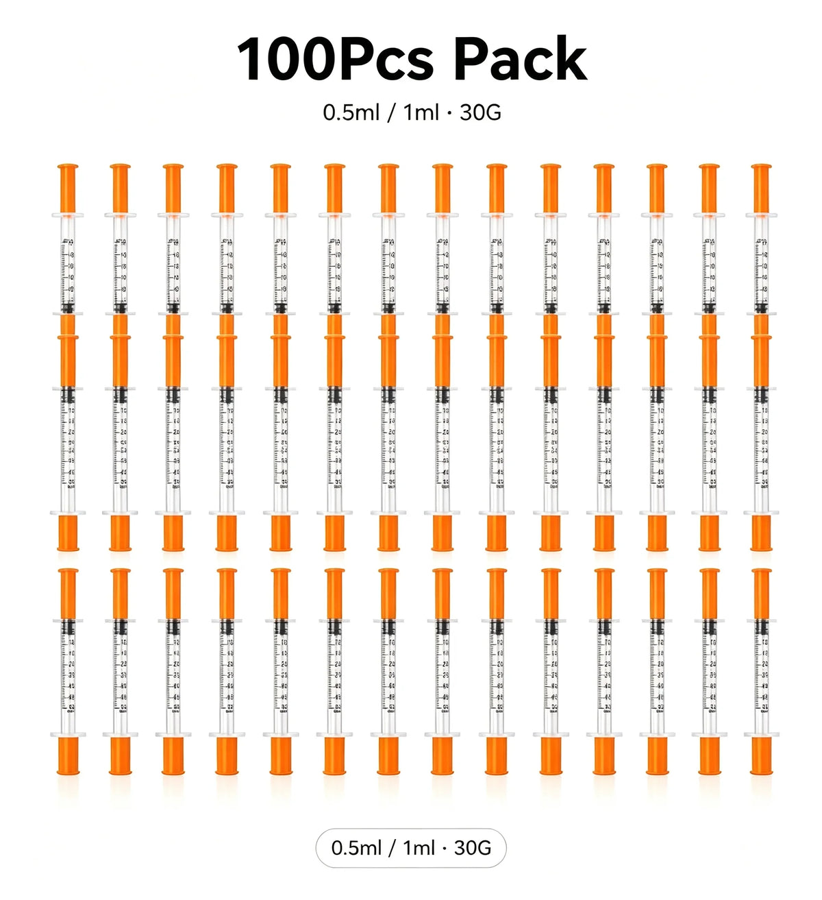 100/50/10Pcs 0.5ml 1ml 30G Disposable - ProPawPet.com