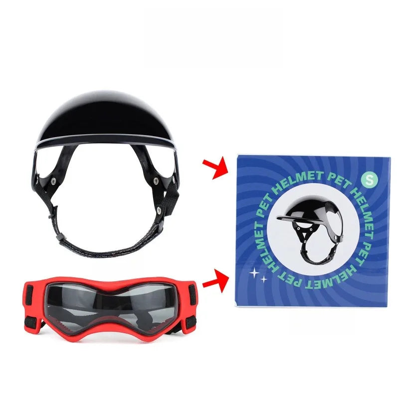 Letvia S M Dog Helmet with Goggles Anti UV Doggy Sunglasses – 2 Sizes
