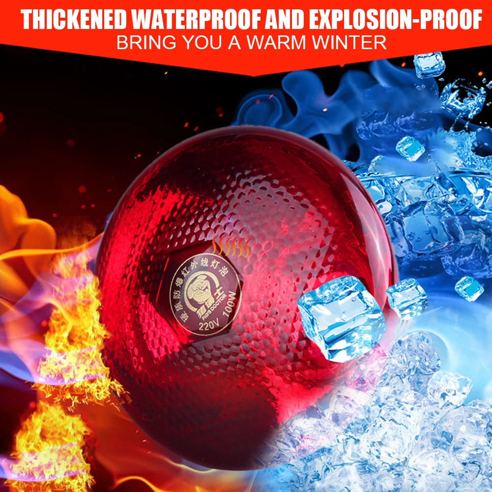 250w Infrared Heat Lamp Waterproof - ProPawPet.com