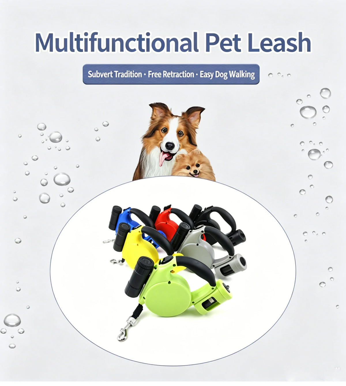 Pet Leash, Nylon Retractable Dog Lead, - ProPawPet.com