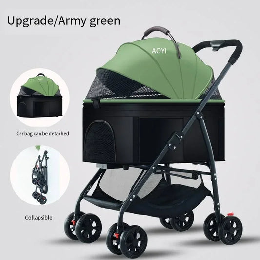 Pet Car Strollers Lightweight Foldable - ProPawPet.com
