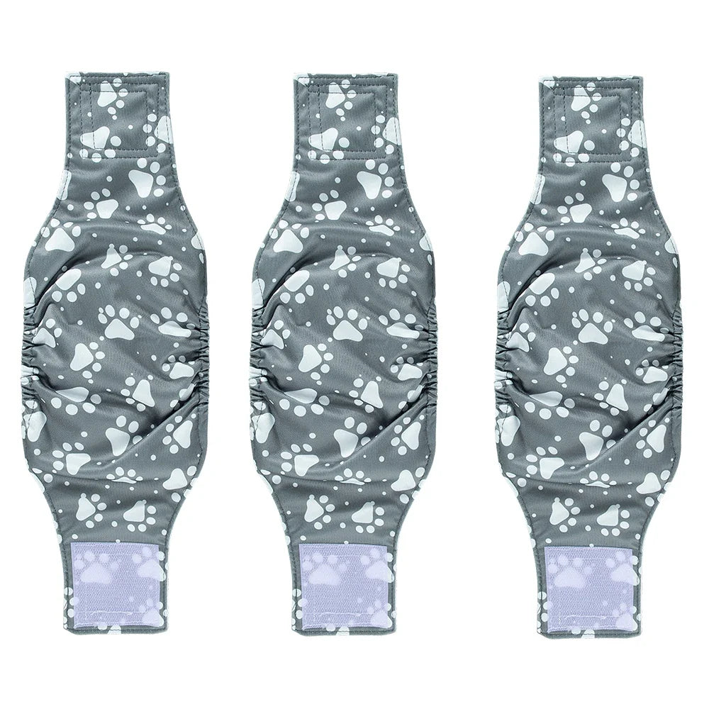 3PCS Durable Washable Male Dog Diaper Wraps - ProPawPet.com