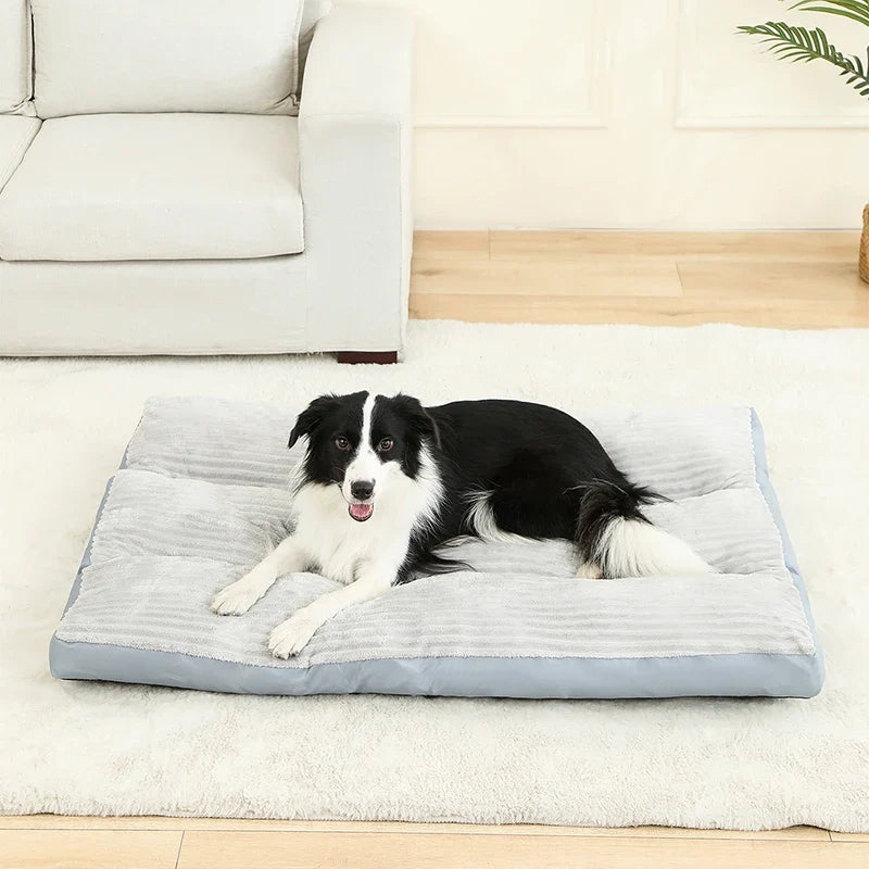 Cozy plush dog bed