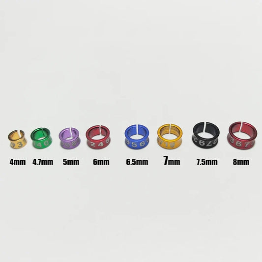 10Pcs Aluminum Pigeon Foot Rings Bird Parrot - ProPawPet.com