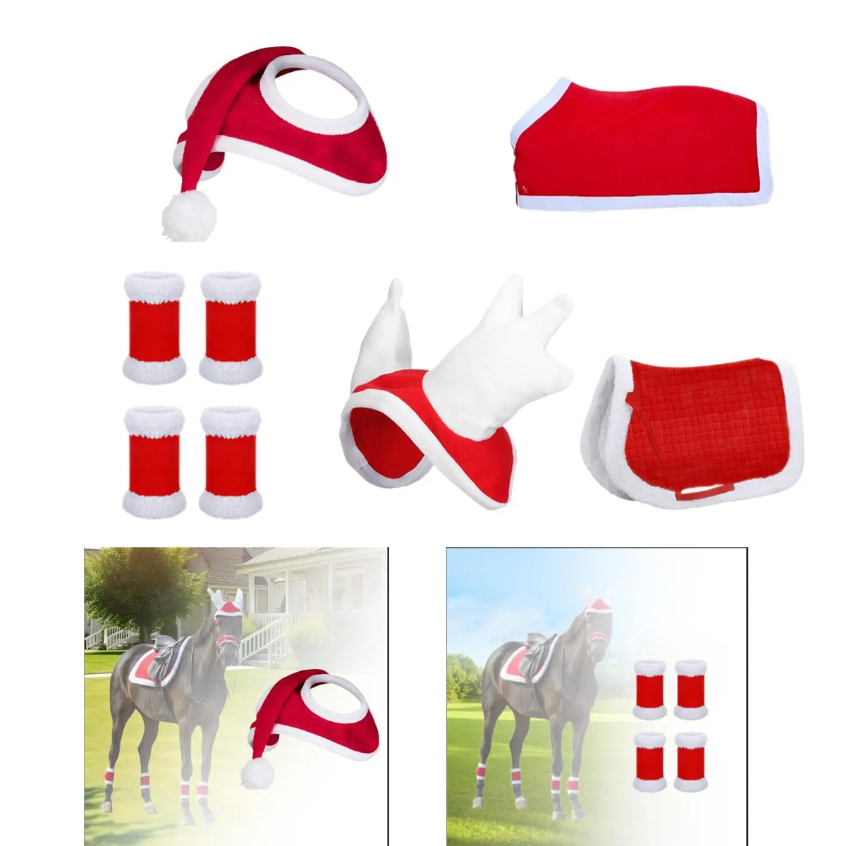 Horse Christmas Hat, Party Hat Holiday Cap - ProPawPet.com