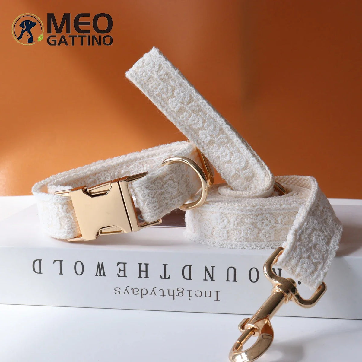 Personalized ID Lace Wedding Dog Collar - ProPawPet.com