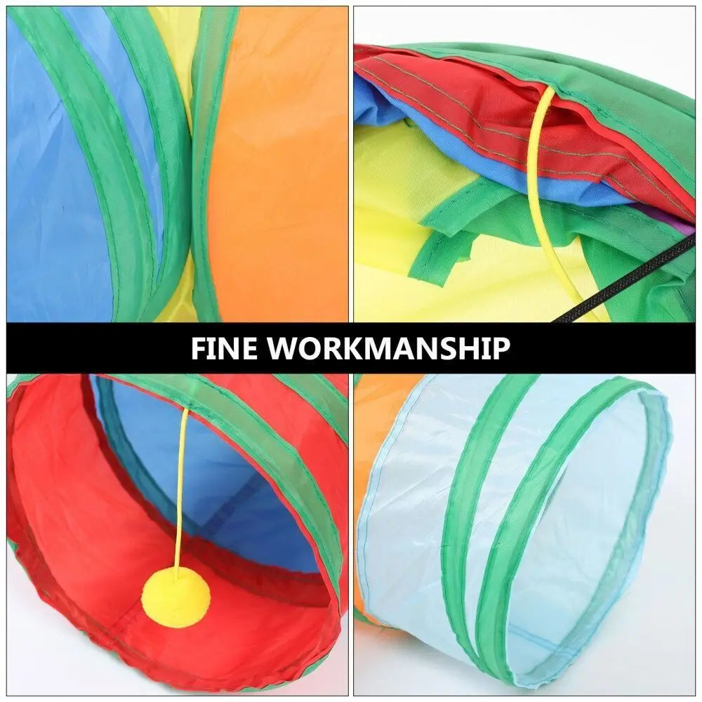 Polyester+Steel Wire Cat Tunnel Tube - ProPawPet.com