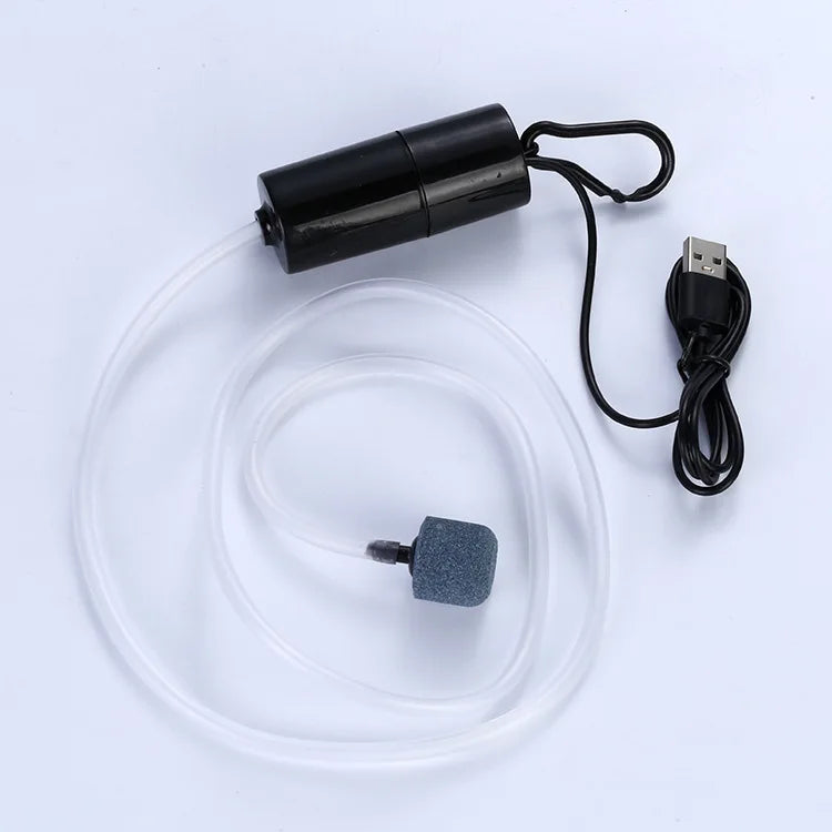 Quiet Mini Oxygen Pump USB Portable Fish Tank – 4 Colors