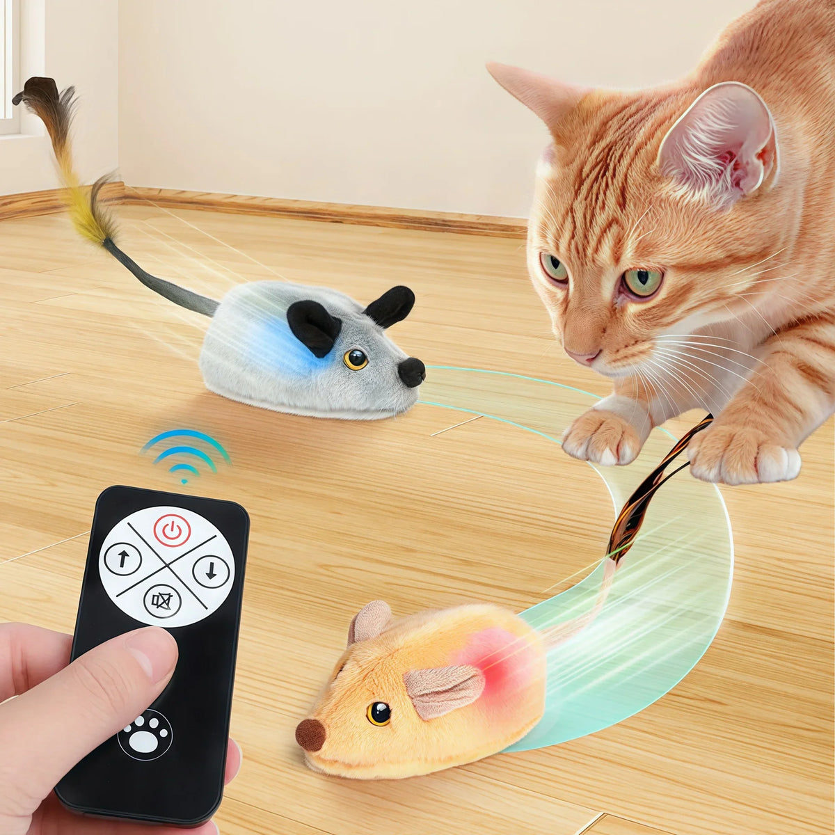 Automatic Sensing Moving Mouse Interactive - ProPawPet.com