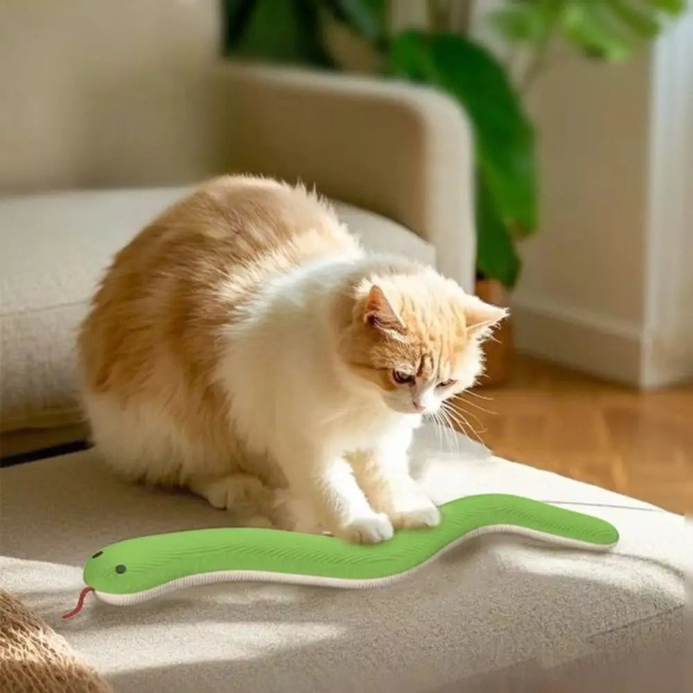 New Cat Green Soft Touch Kitten Snake - ProPawPet.com