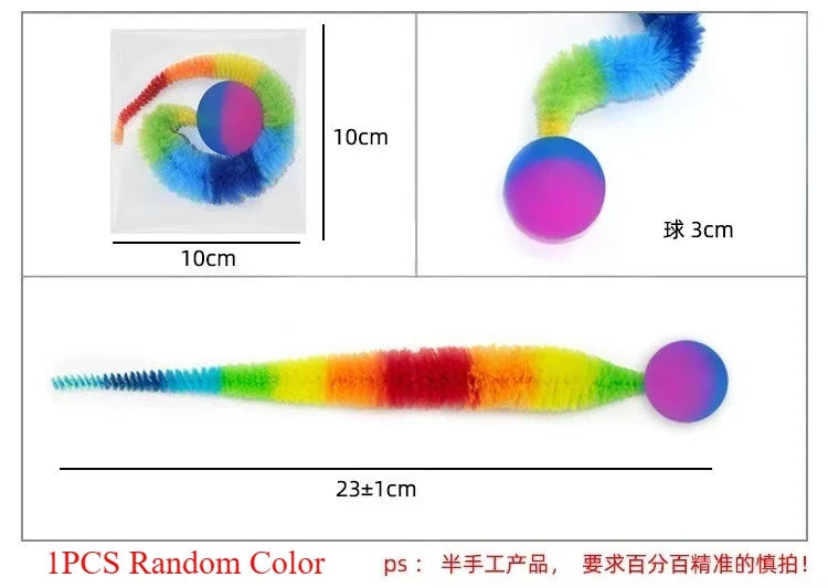 1 5 Cat Interactive Toys Tickle Colorful Bouncing Ball – Cat Supplies