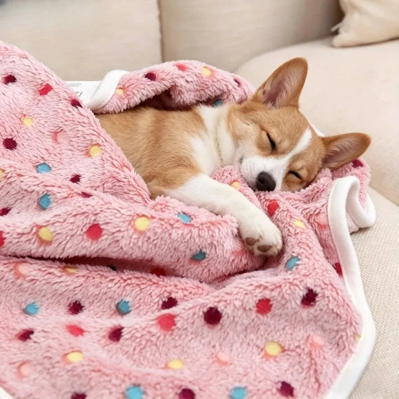KEMORELA Soft Fluffy Pet Blanket Cute Dot - ProPawPet.com