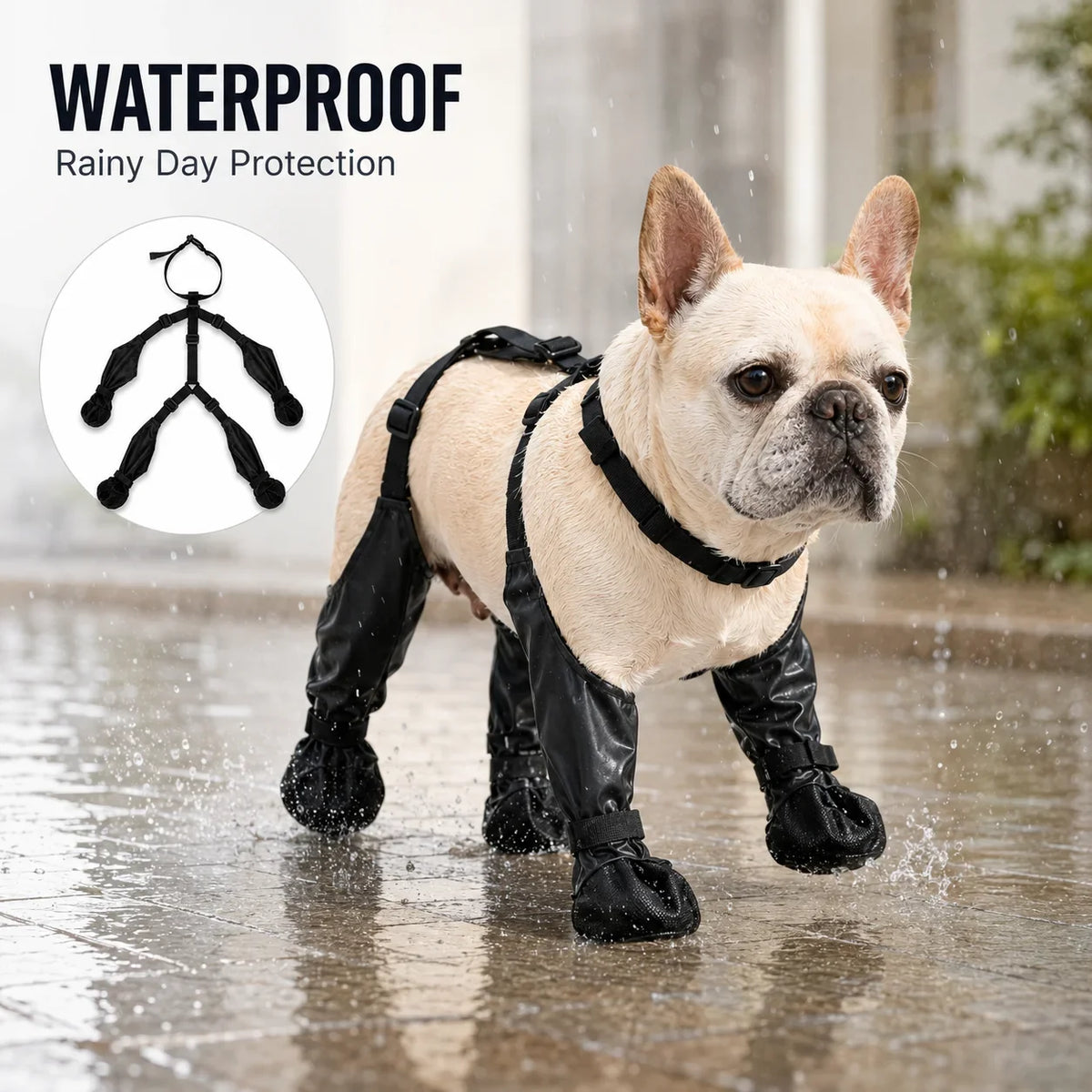 Waterproof Four-Leg Connected Dog Boots, - ProPawPet.com