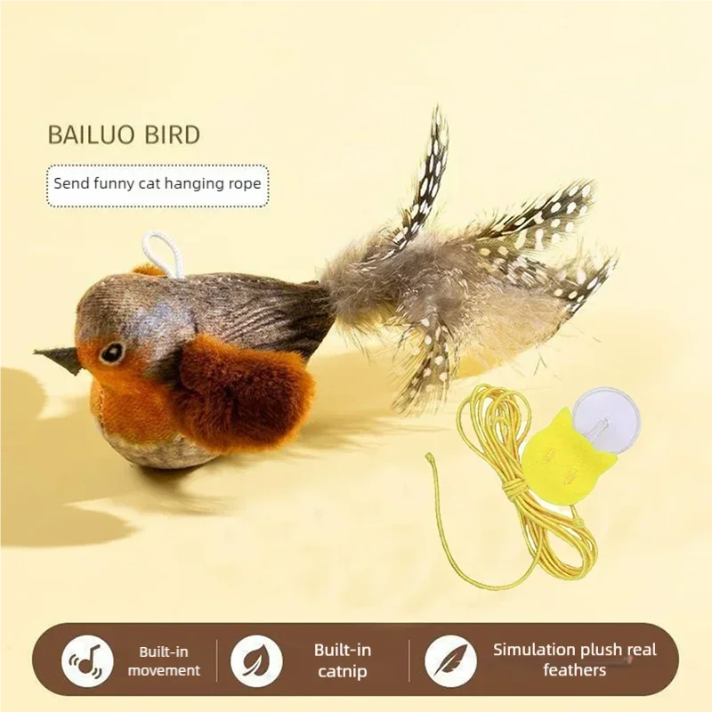 Chirping Bird Cat Plaything Elastic Rope Kitten Teaser – photo 4