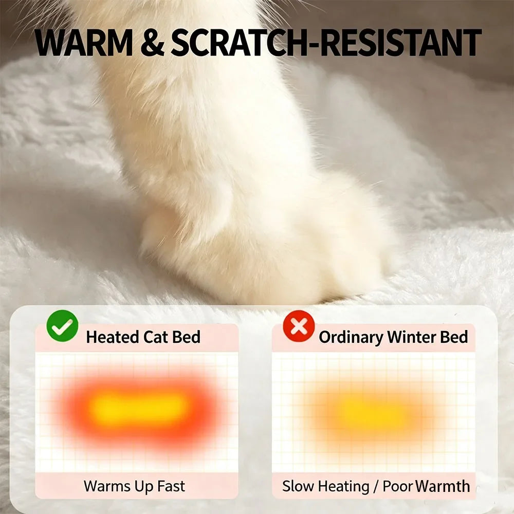 Heated Cat Bed Enclosed Pet House Winter - ProPawPet.com