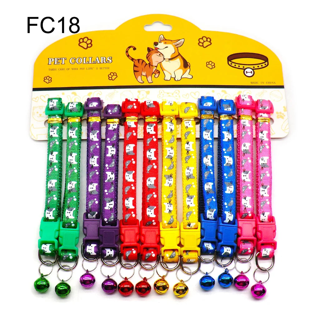 12PCS Cat & Dog Fashion Outdoor Collar with - ProPawPet.com